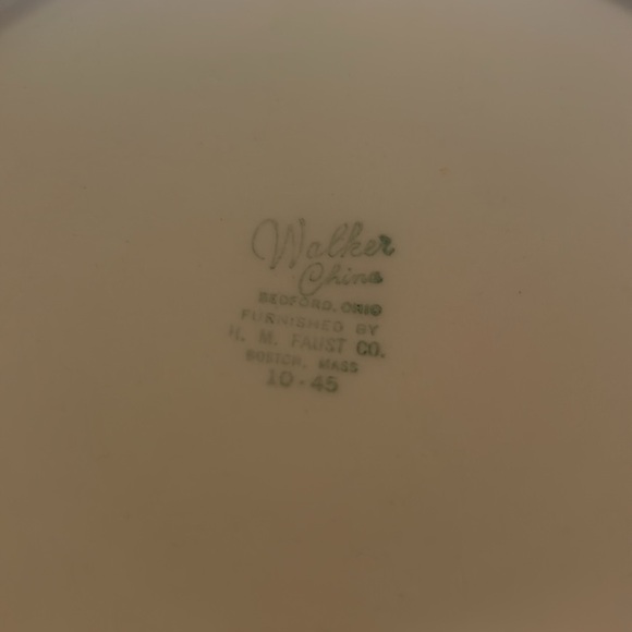 Vintage Walker China LafayetteHouse decorative plate. Made in Foxboro, MA. - Picture 2 of 2